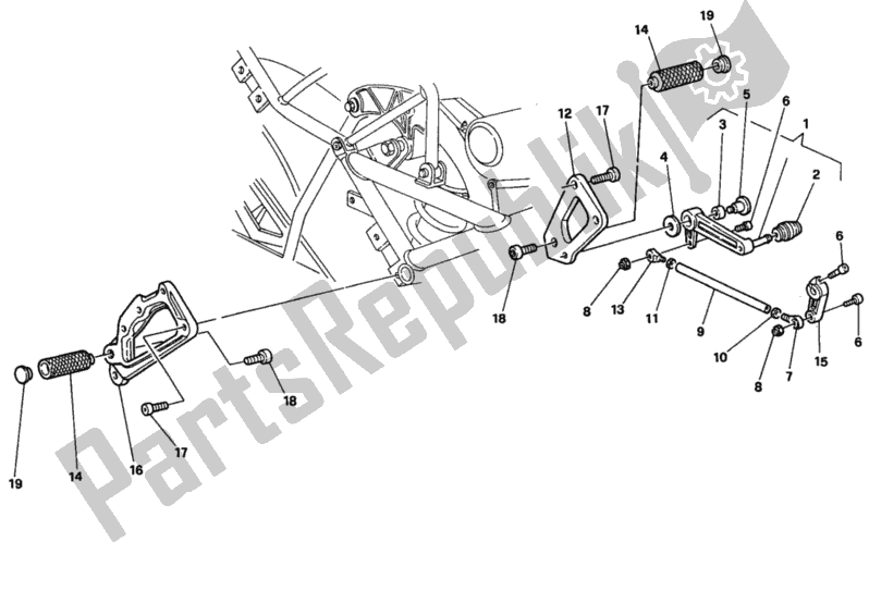 Wszystkie części do Podnó? Ek Ducati Superbike 888 SP5 1993
